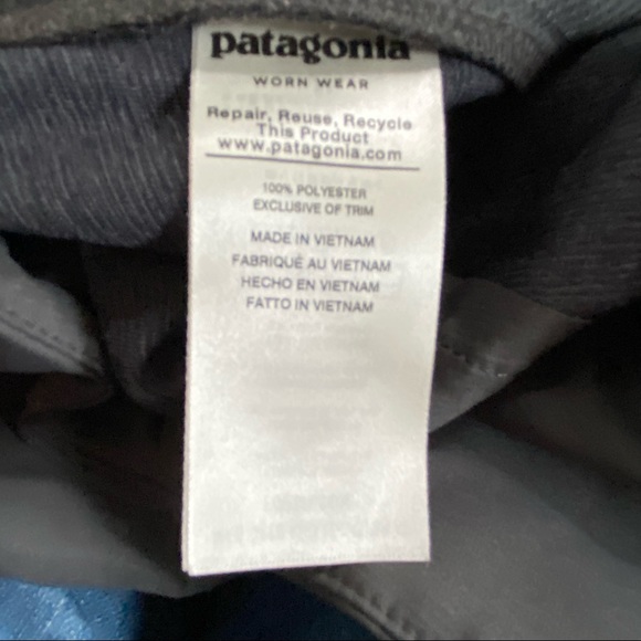 Patagonia Straight Leg Pants Mens Gray  Drawstring Ankle Outdoors Sie 38 - Picture 11 of 13